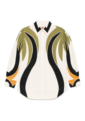 FARM Rio Coconut Tree Flow shirt - Neutrals