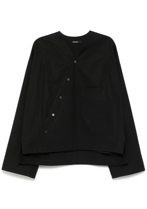 SONGZIO bias-cut shirt - Black