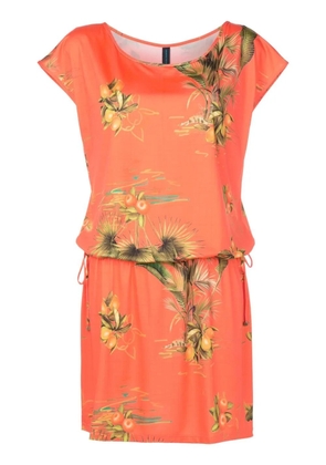 Lygia & Nanny floral-print cap-sleeves dress - Orange