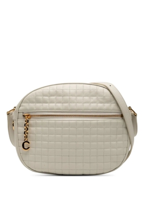 Celine Pre-Owned 2019 Quilted Calfskin C Charm crossbody bag - White