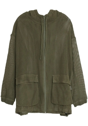 Osklen mesh parka jacket - Green