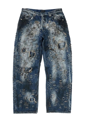 THUG CLUB Combat Casualty Care distressed ripped jeans - Blue