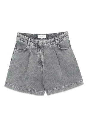 Ba&Sh Gilou pleated denim shorts - Grey