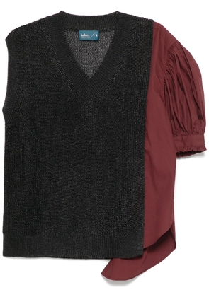 Kolor V-neck jumper - Black