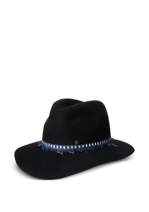 Maison Michel logo-plaque hat - Black