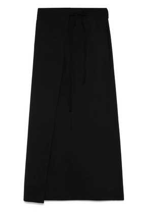 MM6 Maison Margiela wool wrap skirt - Black