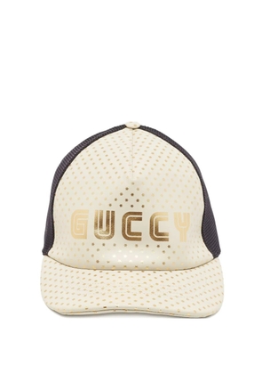 Gucci Pre-Owned logo-print cap - White