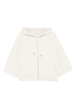 Peserico zip-up hoodie - White