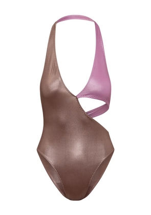 ALESSANDRO VIGILANTE two-tone swimsuit - Purple