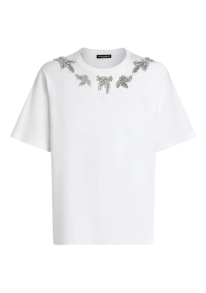 Dolce & Gabbana crystal-embellished T-shirt - White
