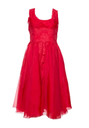 Dolce & Gabbana Pre-Owned lace-detailed midi dress - Red