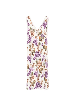 FARM Rio Grape Garden sleeveless midi dress - Neutrals