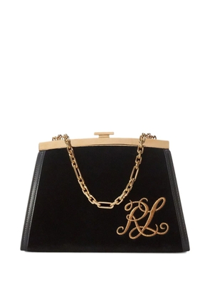 Ralph Lauren Collection embroidered chain-strap bag - Black