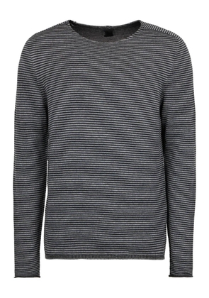 Hannes Roether striped crew-neck sweater - Grey