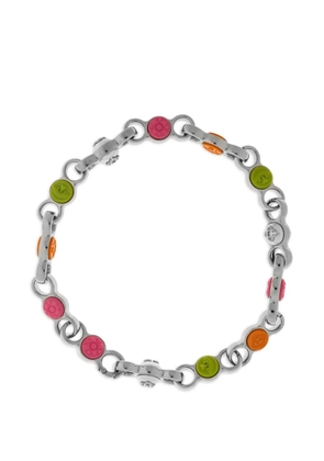 Casablanca floral silver-tone necklace