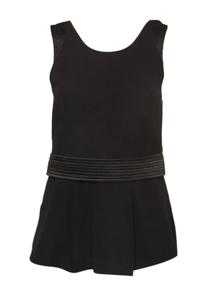 Emporio Armani Pre-Owned peplum-waist top - Black