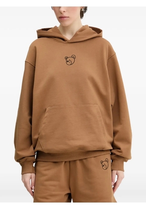 INBETWEENERS bear graphic-print hooded hoodie - Brown