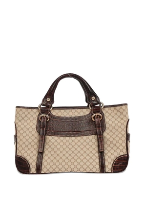 Celine Pre-Owned 1990-2000s macadam canvas tote handbag - Neutrals