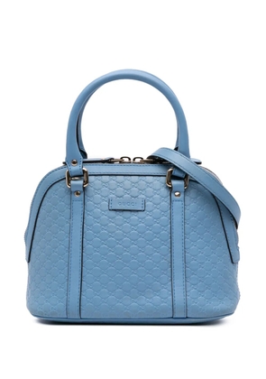 Gucci Pre-Owned 2016-2025 Mini Microguccissima Dome satchel - Blue