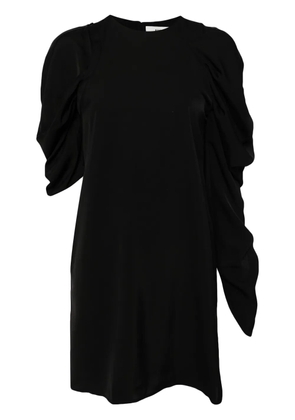 Besfxxk draped asymmetric dress - Black