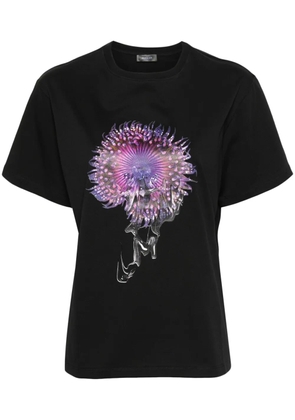 Mugler Anemone cotton T-shirt - Black