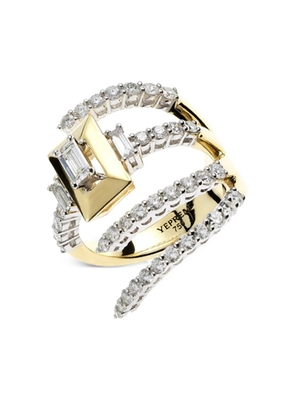 Yeprem 18K white and yellow gold Strada diamond ring