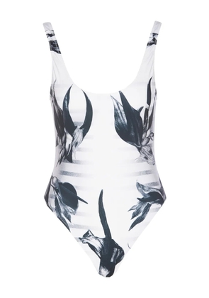 Jean Paul Gaultier graphic-print one-piece - White