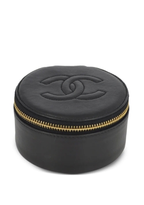 CHANEL Pre-Owned 1997 CC leather jewellery pouch - Black