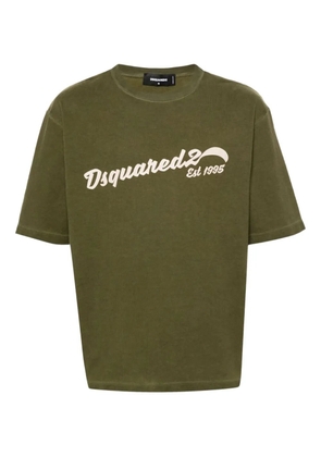 DSQUARED2 logo-embroidered T-shirt - Green