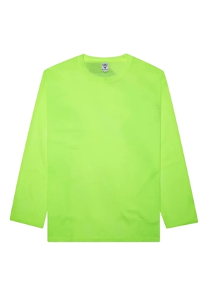 SOUTH2 WEST8 mesh knit T-shirt - Green