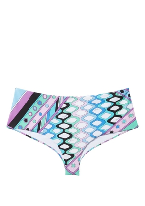 PUCCI Vivara-print bikini bottoms - Blue