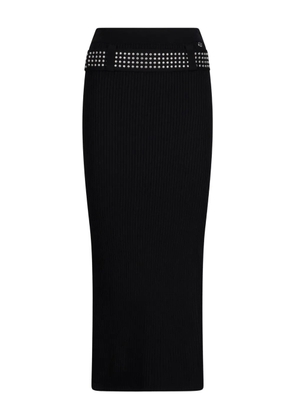 LIU JO studded knitted skirt - Black