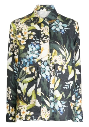 Bambah Gardenia linen trench coat - Black