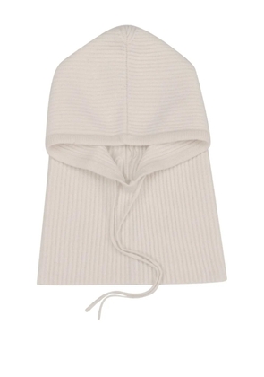 POTAMY hooded tie hat - Neutrals