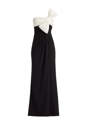 Tadashi Shoji bow slit maxi dress - Black