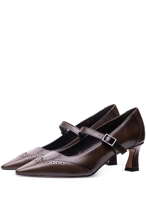 Poche Paris buckle-strap pumps - Brown
