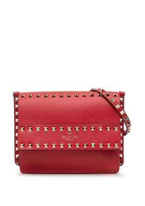 Valentino Garavani Pre-Owned 2018-2025 Small Grained Calfskin Rockstud crossbody bag - Red