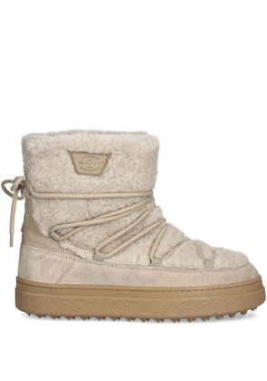 Gant lace-up shearling boots - Neutrals