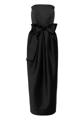 Dice Kayek strapless bow-detail gown dress - Black