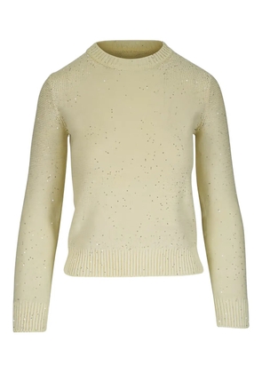 Akris embellished crewneck sweater - Yellow