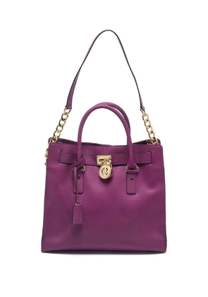 Michael Kors Vintage Pre-owned leather Lock tote bag - Purple