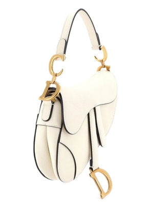 Christian Dior Pre-Owned Saddle Handbag Leather Mini shoulder bag - White