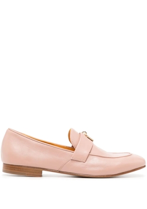 Madison.Maison Lock leather loafers - Pink