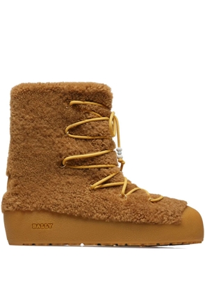 Bally Corviglia shearling lace-up ankle boots - Brown