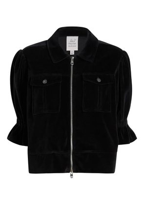 Cinq A Sept Holly velour jacket - Black
