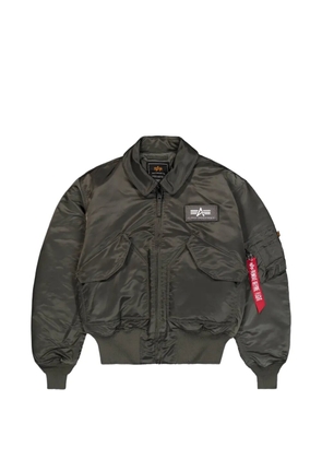 Alpha Industries CWU 45 embroidered bomber jacket - Green