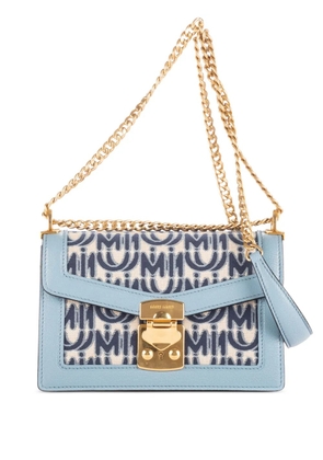 Miu Miu Pre-Owned monogram flap bag - Blue