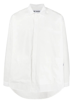 Sunnei slogan loose fittin cotton shirt - White