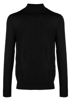 Hackett roll-neck wool-blend jumper - Black