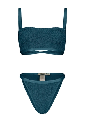 PARAMIDONNA Ava textured swimsuit - Blue